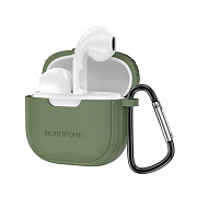 Беспроводные Bluetooth-наушники Borofone TWS BW29 с чехлом (forest green)