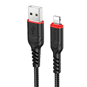 Кабель USB - Apple lightning Hoco X59 Victory PD 12W 100см 2,4A  (black)