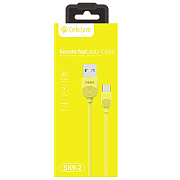 Кабель USB - Type-C Celebrat SKY-2T  100см 2,4A  (yellow)