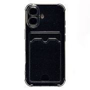 Чехол-накладка - SC300 с картхолдером для "Apple iPhone 17" (black)