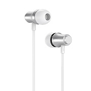 Проводные наушники с микрофоном внутриканальные Borofone BM29 Gratified Jack 3,5  (silver)