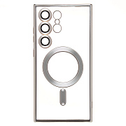 Чехол-накладка - SM027 SafeMag для "Samsung Galaxy S24 Ultra" (silver) (232398)