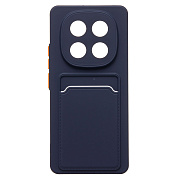 Чехол-накладка - SC337 с картхолдером для "Xiaomi Poco X7" (dark blue) (239069)