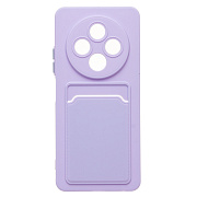 Чехол-накладка - SC337 с картхолдером для "Tecno Spark 30 4G" (light violet) (237642)