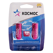 Аккумулятор AA Космос HR6 (2-BL) Ni-MH 1500 mAh (24/288)