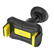 Держатель автомобильный Hoco зажим CA43 лобовое стекло, приборная панель (black/yellow)