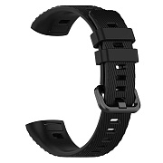 Ремешок Huawei Band 3/3 Pro пластик на пряжке (black)