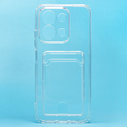 Чехол-накладка - SC276 с картхолдером для "Xiaomi Redmi 15C" (transparent) (241412)