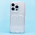 Чехол-накладка - SC300 с картхолдером для "Apple iPhone 15 Pro" (white)
