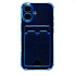 Чехол-накладка - SC300 с картхолдером для "Apple iPhone 17" (deep blue)
