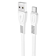 Кабель USB - micro USB Hoco X40 Noah Charging 12W 100см 2,4A  (white)