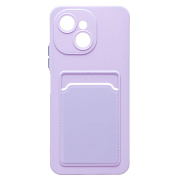 Чехол-накладка - SC337 с картхолдером для "Tecno Spark 40C" (light violet) (241449)