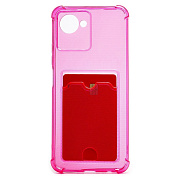 Чехол-накладка - SC276 с картхолдером для "OPPO realme C30" (pink)