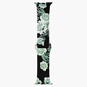 Ремешок - ApW17 Apple Watch 38/40/41 mm силикон на пряжке (005) (S) (black)