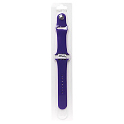 Ремешок - ApW Sport Band Apple Watch 42/44/45/49 mm силикон на кнопке (S) (violet)