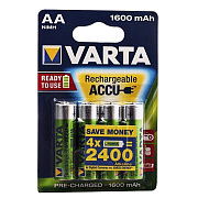 Аккумулятор AA Varta R6 R2U Ni-MH (1600 mAh) (4-BL) (40/100) ..