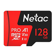 Карта флэш-памяти MicroSD 128 Гб Netac P500 Extreme Pro UHS-I (100 Mb/s) без адаптера (Class 10)
