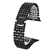 Ремешок - ApW Apple Watch 38/40/41 mm металл раскладывающаяся застежка (black)