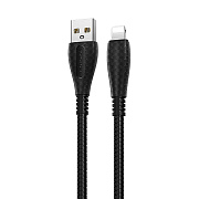 Кабель USB - Apple lightning Borofone BX38 Cool 12W 100см 2,4A  (black)