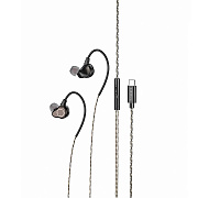 Проводные наушники с микрофоном внутриканальные Borofone BM88 Sea Type-C (iP15)  (black)