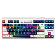 Клавиатура Defender Storm Grip GK-188 87+FN,2.4G+BT (беспроводная, мембранная) (white/blue)
