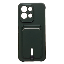 Чехол-накладка - SC304 с картхолдером для "Xiaomi Redmi 17 4G" (dark green) (246605)