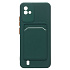 Чехол-накладка - SC315 с картхолдером для "OPPO realme C11 2021" (dark green) (214437)