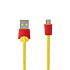 Кабель USB - micro USB Remax RC-114m Chips  100см 2,4A  (yellow)