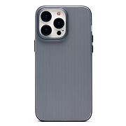 Чехол-накладка - PC089 для "Apple iPhone 14 Pro Max" (matte transparent/black)