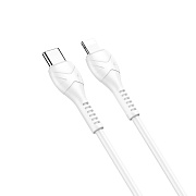 Кабель Type-C - Apple lightning Hoco X37 Cool power PD 27W 100см 3A  (white)