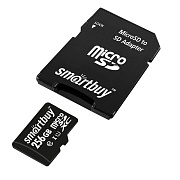 Карта флэш-памяти MicroSD 256 Гб Smart Buy +SD адаптер (class 10) UHC-1 