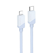 Кабель Type-C - Apple lightning Borofone BX107 PD 27W 100см 3A  (blue)