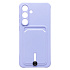 Чехол-накладка - SC304 с картхолдером для "Samsung Galaxy S25 FE" (light violet) (242283)