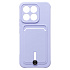 Чехол-накладка - SC304 с картхолдером для "Honor X8c" (light violet) (239107)