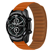 Ремешок - WB31 Универсальный 22мм экокожа на магните (orange)