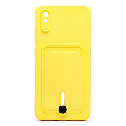 Чехол-накладка - SC304 с картхолдером для "Xiaomi Redmi 9A/Redmi 9i" (yellow)