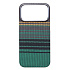 Чехол-накладка - MosBros (PC) для "Apple iPhone 17 Pro Max" (LF115) (тех. уп.) (black/green)