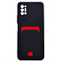 Чехол-накладка - SC315 с картхолдером для "Tecno Pova 2" (black)