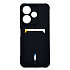 Чехол-накладка - SC304 с картхолдером для "Xiaomi Redmi 13 4G" (black) (233762)