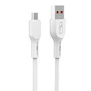 Кабель USB - micro USB SKYDOLPHIN S58V  100см 2,4A  (white)
