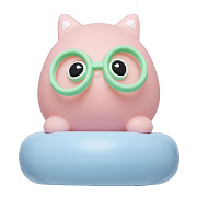 Светодиодный светильник - кот в очках (white/blue)