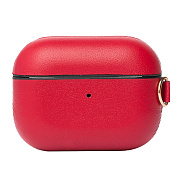 Чехол - Leather для кейса "Apple AirPods Pro" (red) натур.кожа