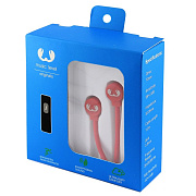 Проводные наушники с микрофоном внутриканальные Music Level ML-100 Jack 3,5  (red)