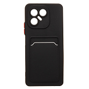 Чехол-накладка - SC337 с картхолдером для "Tecno Pova 7 Neo/Pova 7 4G" (black) (241058)
