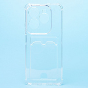 Чехол-накладка - SC278 с картхолдером для "Infinix Hot 40" (transparent) (231666)