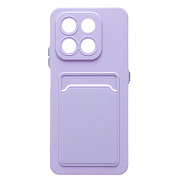 Чехол-накладка - SC337 с картхолдером для "Honor X7d 5G" (light violet) (241711)