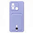 Чехол-накладка - SC304 с картхолдером для "Xiaomi Poco C55/Redmi 12C" (light violet)
