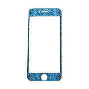 Защитное стекло Glass с узором для "Apple iPhone 7/iPhone 8/iPhone SE 2020" (03) (blue) комплект (blue)(03)