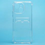 Чехол-накладка - SC276 с картхолдером для "Tecno Spark 40C" (transparent) (241450)