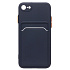 Чехол-накладка - SC315 с картхолдером для "Apple iPhone 7/iPhone 8/iPhone SE 2020" (dark blue) (214407)